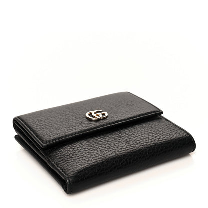 Gucci Dollar Calfskin Double G French Flap Wallet Black 4 of 8
