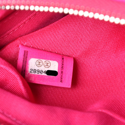Chanel Goatskin Quilted Medium Reissue Cosmetic Case Pink 7 of 11