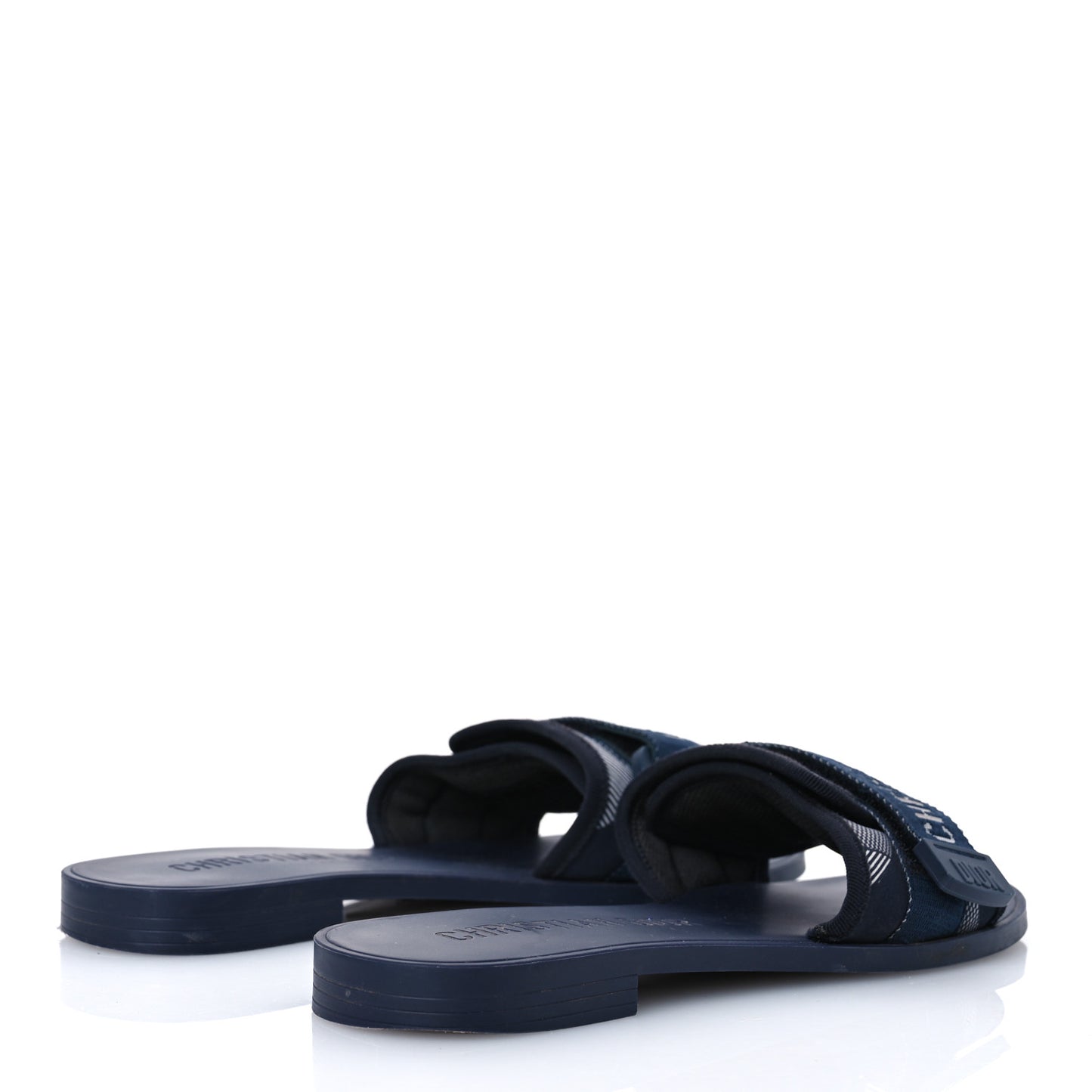 Technical Stretch Fabric Camouflage Dio(r)evolution Slide Sandals 39 Deep Blue