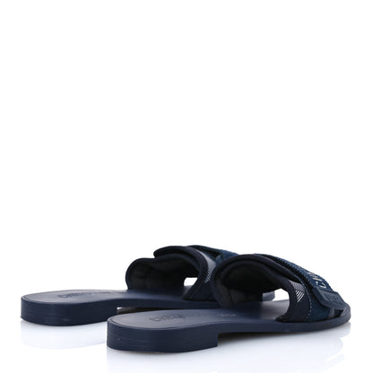 Christian Dior Technical Stretch Fabric Camouflage Dio(r)evolution Slide Sandals 39 Deep Blue 5 of 16