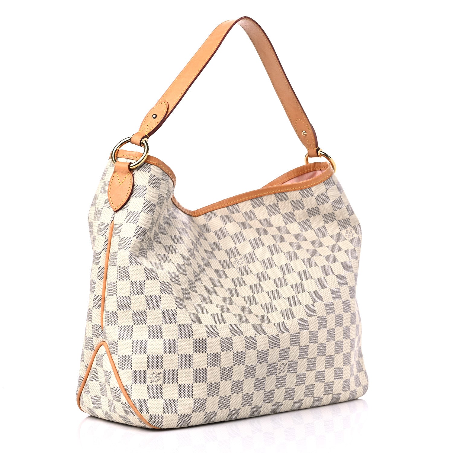 Louis Vuitton Damier Azur Delightful MM Rose Ballerine 3 of 14