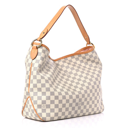 Louis Vuitton Damier Azur Delightful MM Rose Ballerine 3 of 14