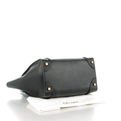 Celine Smooth Calfskin Mini Luggage Black 4 of 9