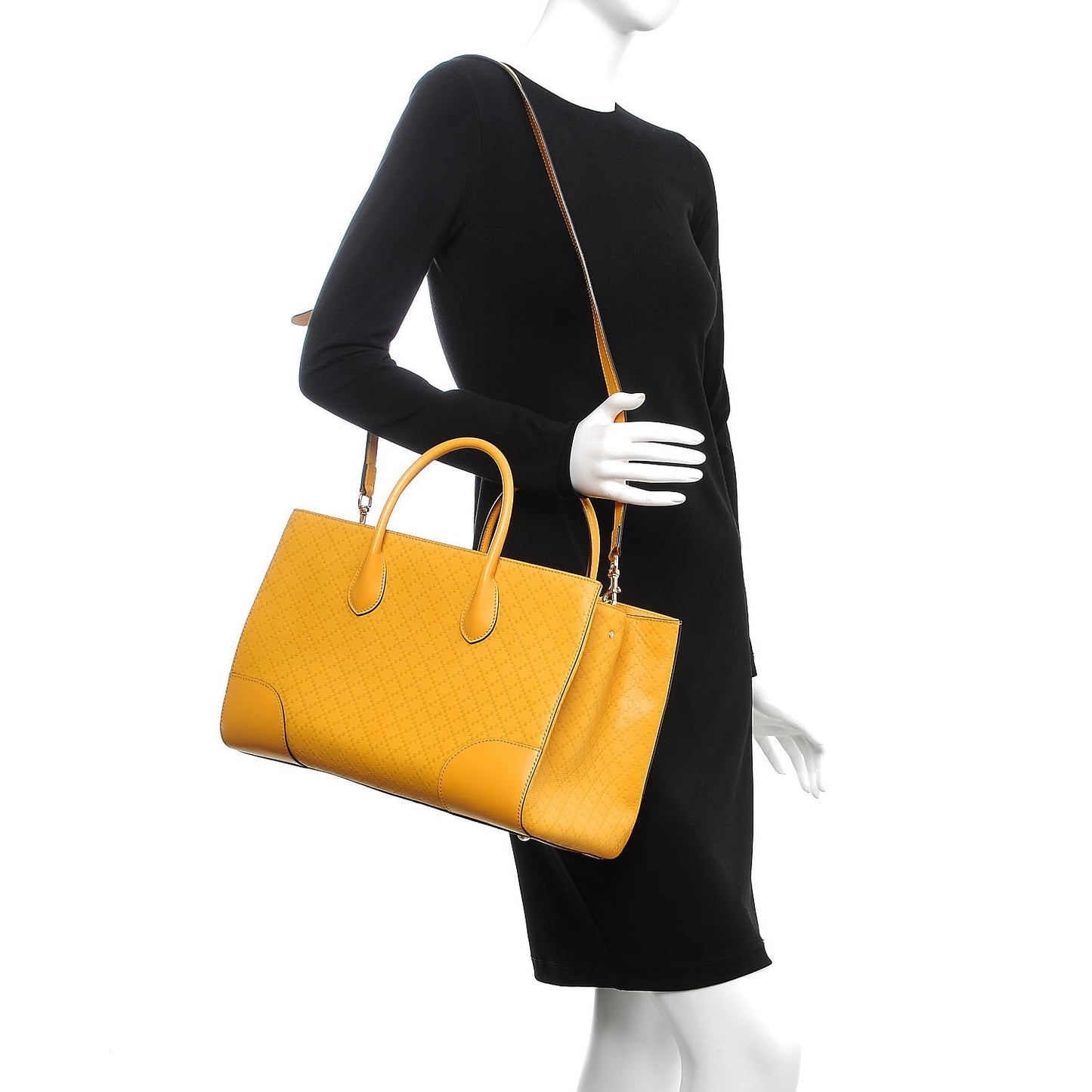 Hilary Lux Bright Diamante Medium Top Handle Bag Bumblebee