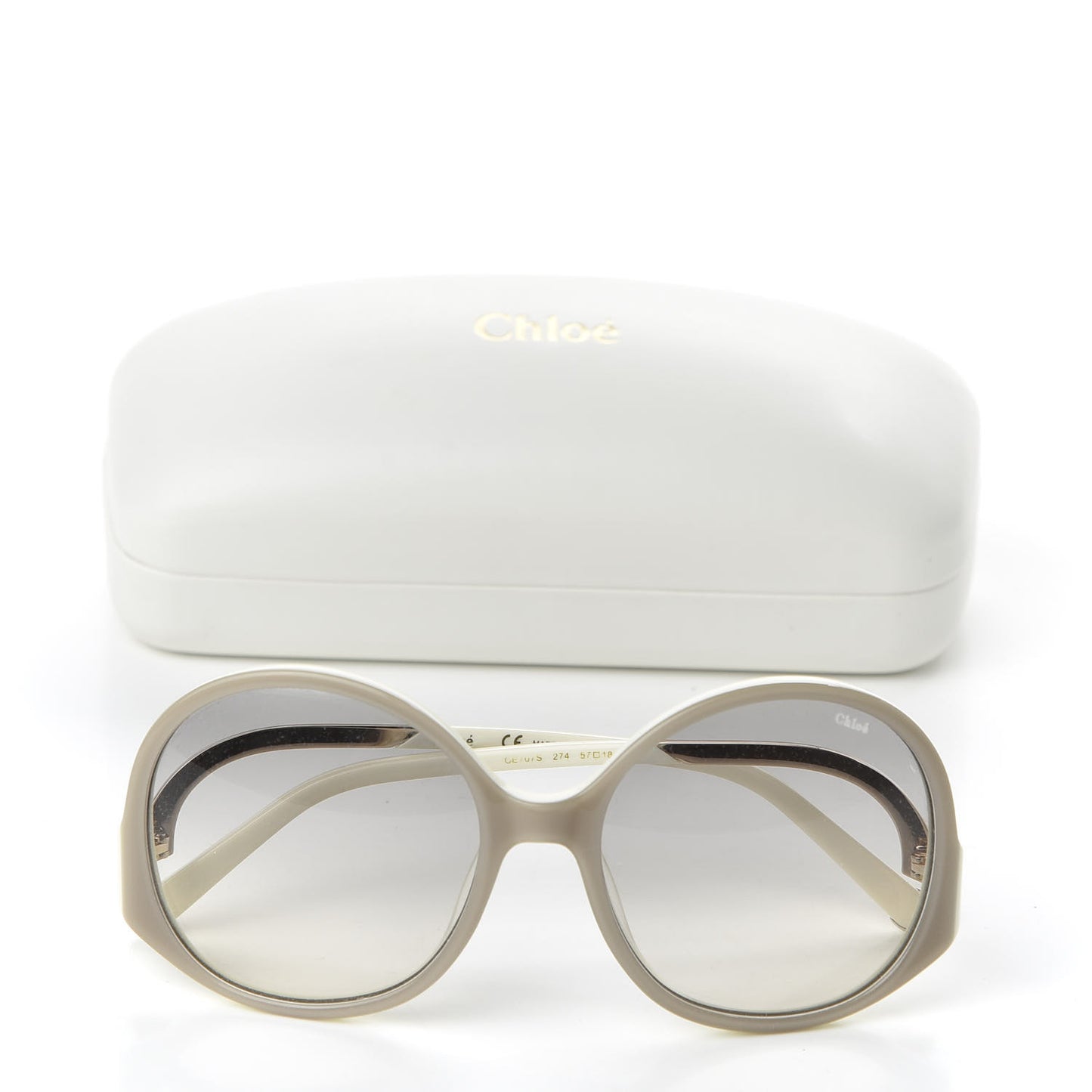 Acetate Oversized Round Emilia Sunglasses CE707S Turtledove