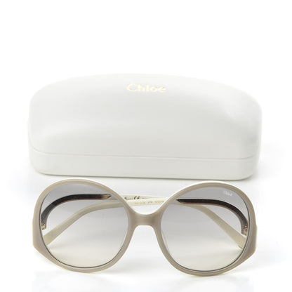 Chloe Acetate Oversized Round Emilia Sunglasses CE707S Turtledove 8 of 8