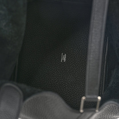 Hermes Taurillon Clemence Picotin Lock 22 MM Black 5 of 10