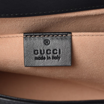 Gucci Calfskin Matelasse Mini GG Marmont Shoulder Bag Black 6 of 7