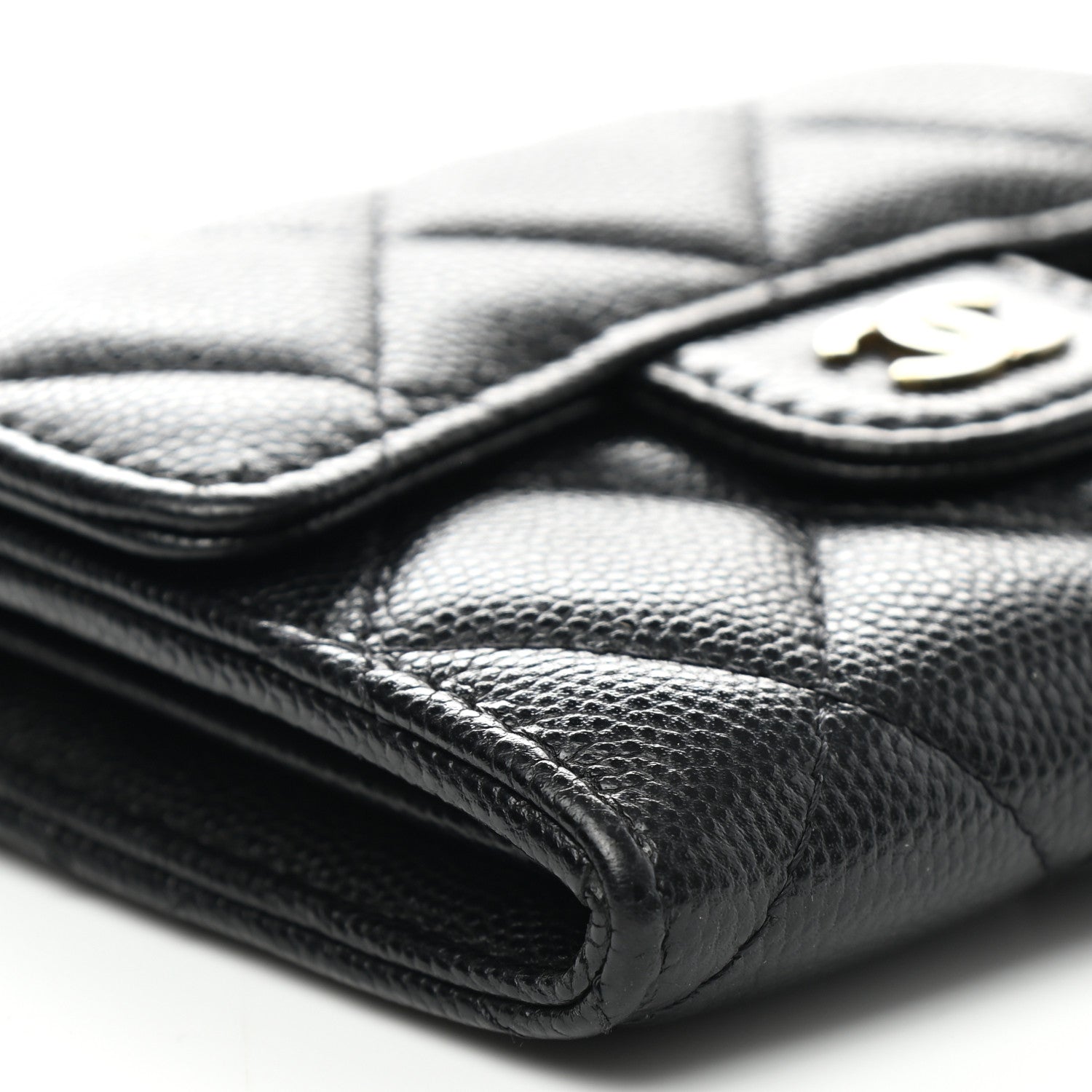 Chanel Caviar Quilted Flap Card Holder On Chain Black 10 of 13