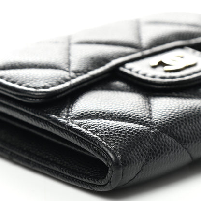 Chanel Caviar Quilted Flap Card Holder On Chain Black 10 of 13