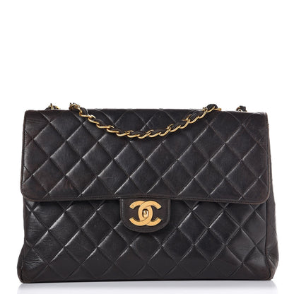Chanel Lambskin Jumbo Single Flap Dark Brown 1 of 14