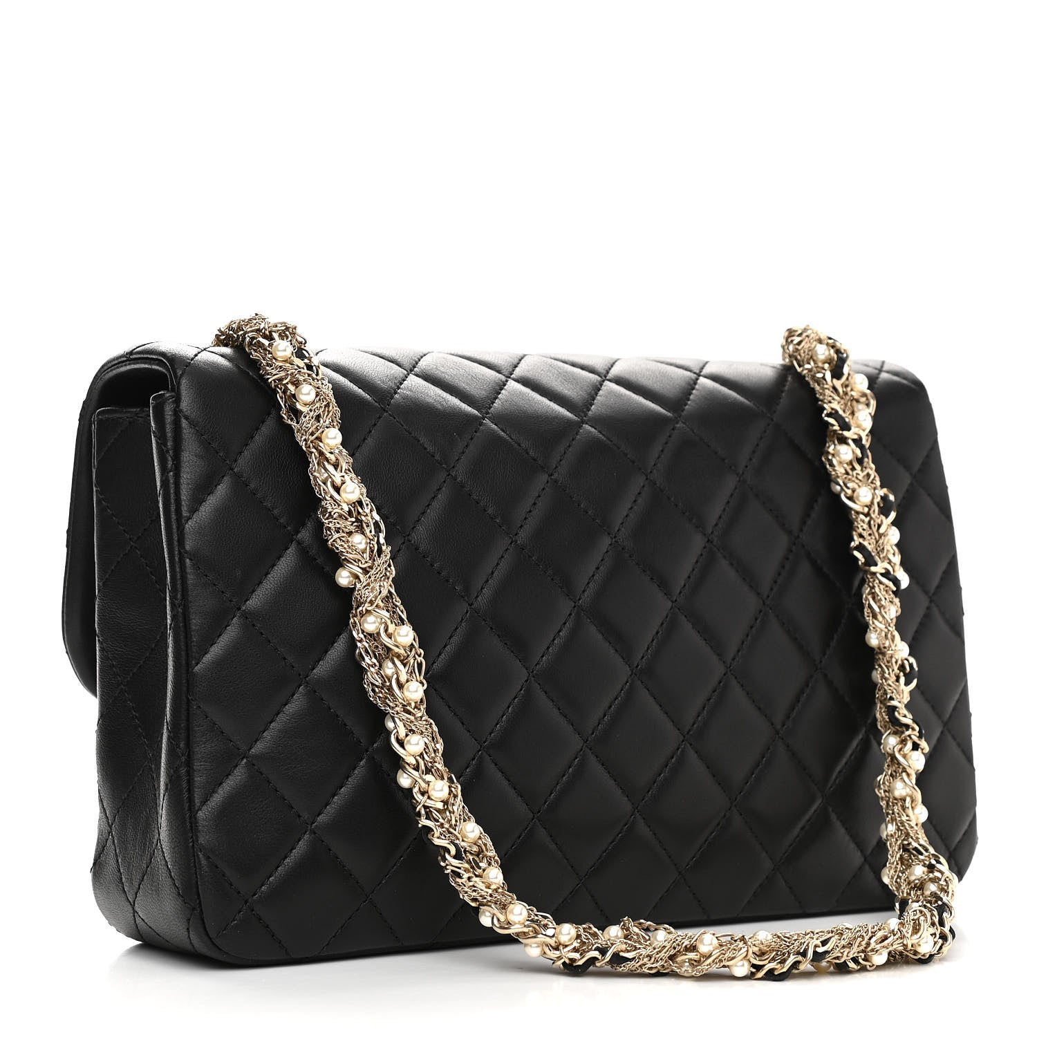 Chanel Lambskin Medium Westminster Pearl Flap Black 3 of 11