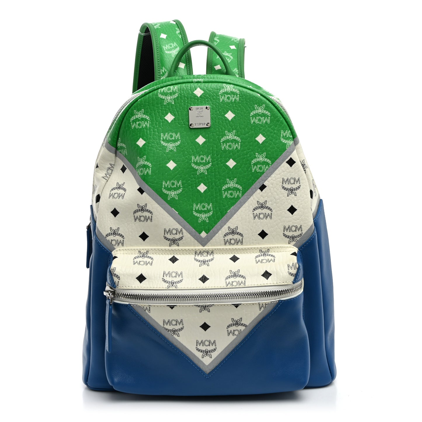 Visetos Chevron Medium Colorblock Stark Backpack Blue