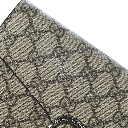 Gucci GG Supreme Monogram Mini Dionysus Chain Wallet Beige Black 15 of 15