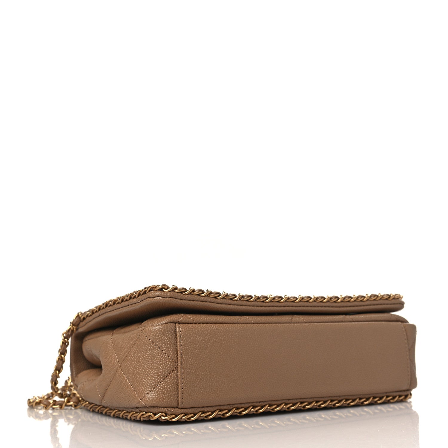 Chanel Caviar Quilted Never Ending Chain Flap Beige 4 of 10