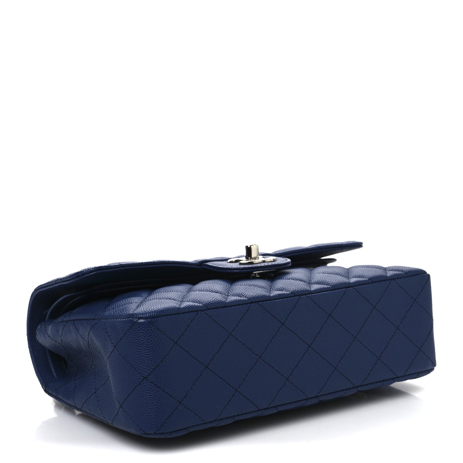 Chanel Caviar Quilted Small Double Flap Blue 4 of 11