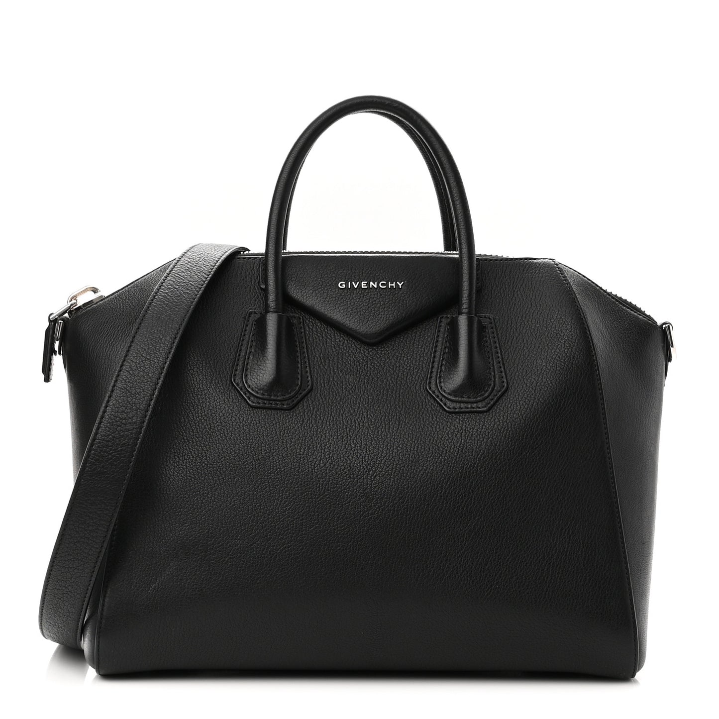 Sugar Goatskin Medium Antigona Black