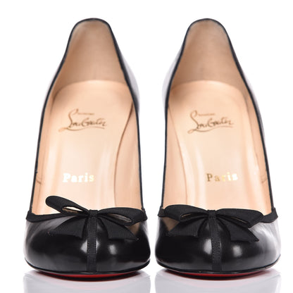 Christian Louboutin Kid Grosgrain Lavalliere 100 Pumps 38.5 Black 3 of 10