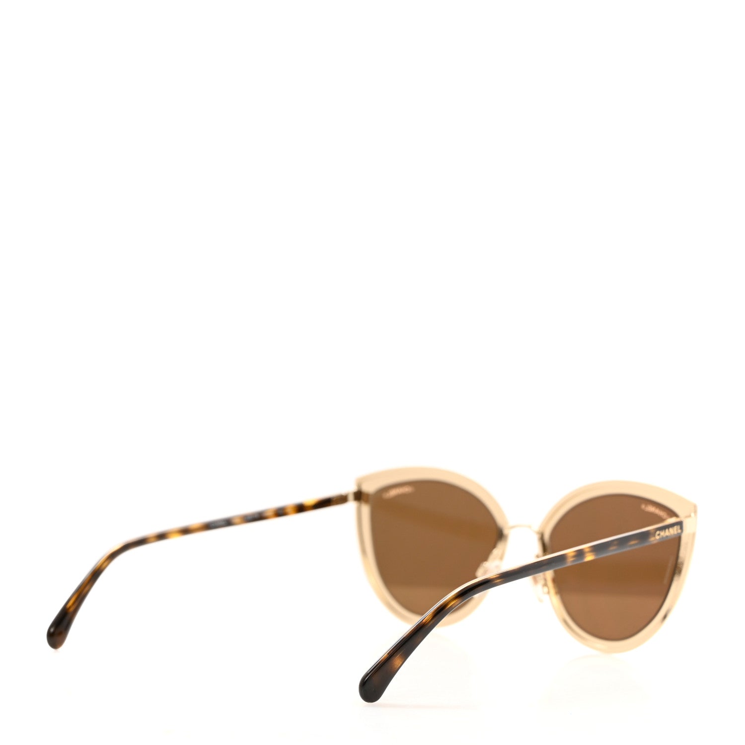 Chanel Metal Cat Eye Sunglasses 4222 Gold 4 of 8