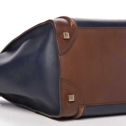 Celine Smooth Calfskin Mini Tri-Color Luggage Navy 6 of 11