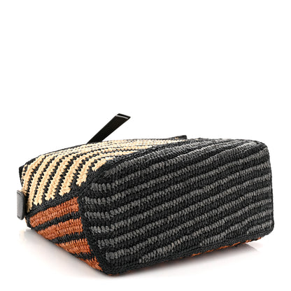 Loewe Raffia Calfskin Small Puzzle Edge Bag Natural Honey Gold 4 of 9