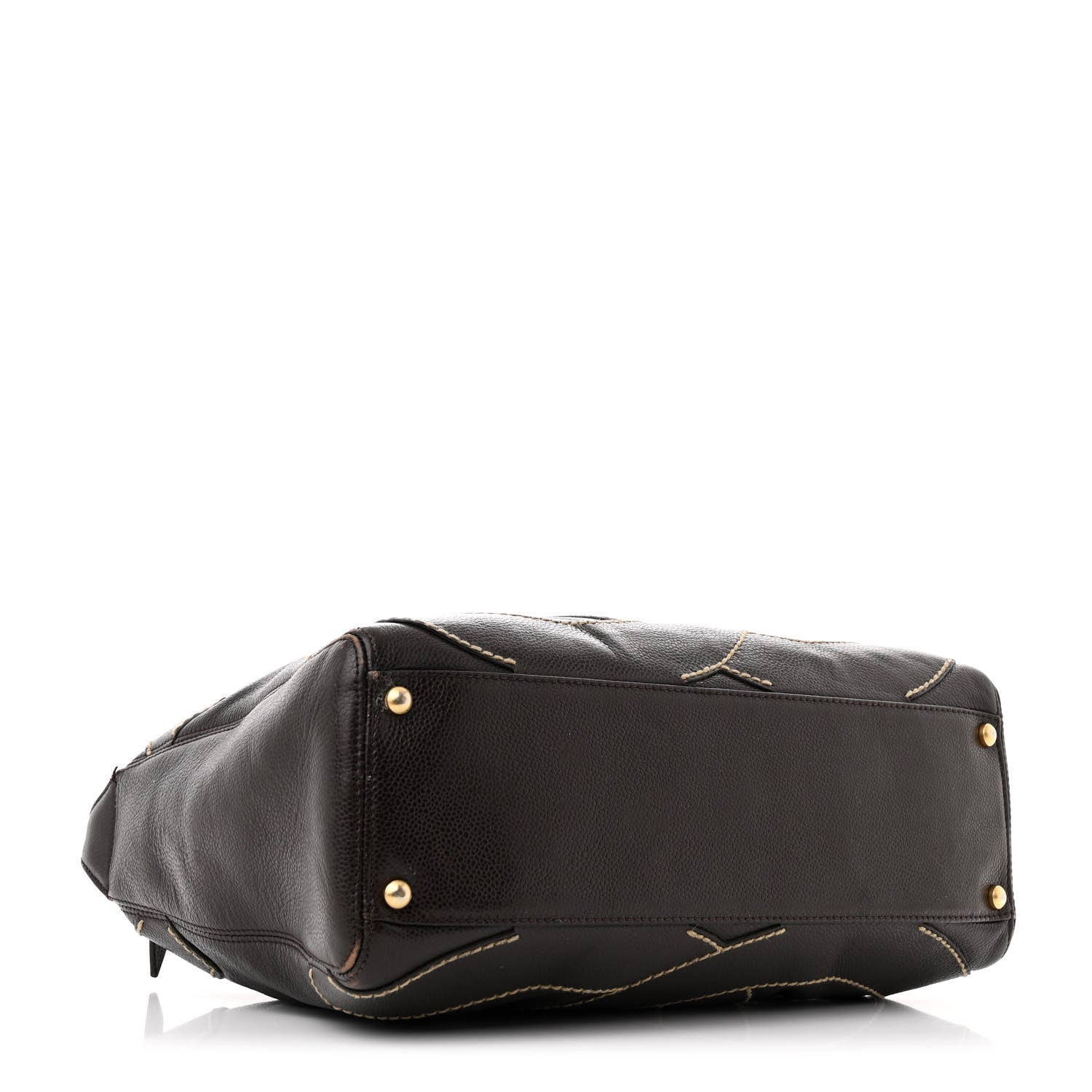 Chanel Caviar CC Stitched Medium Hobo Brown 4 of 16
