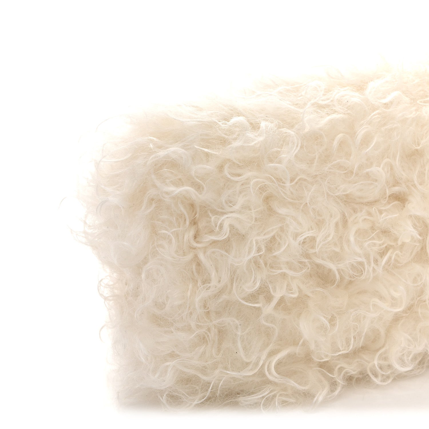 Fendi Baby Mongolian Nappa Small Fendi First White Fondente
