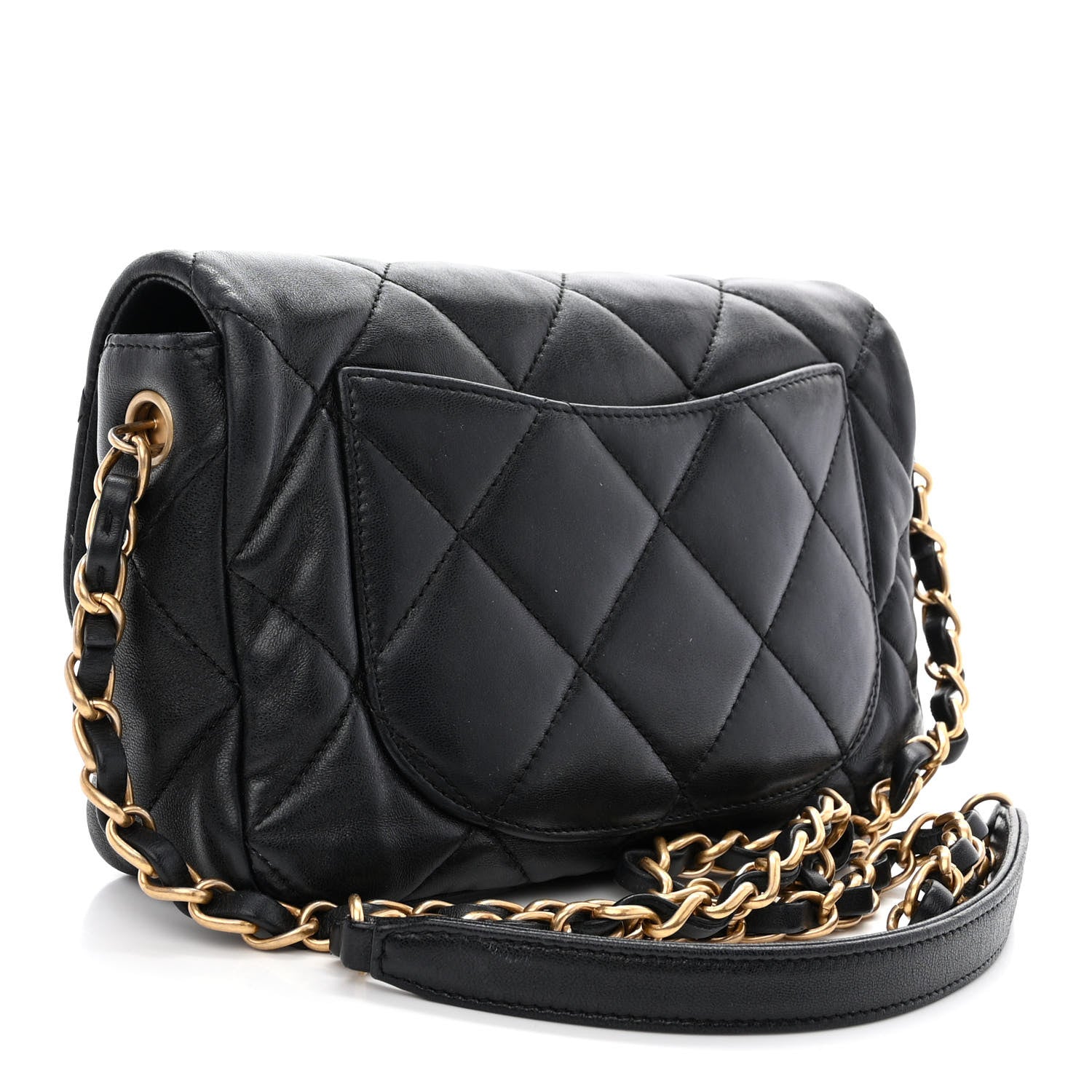 Chanel Lambskin Plexiglass Quilted Coco Love Flap Black 3 of 10