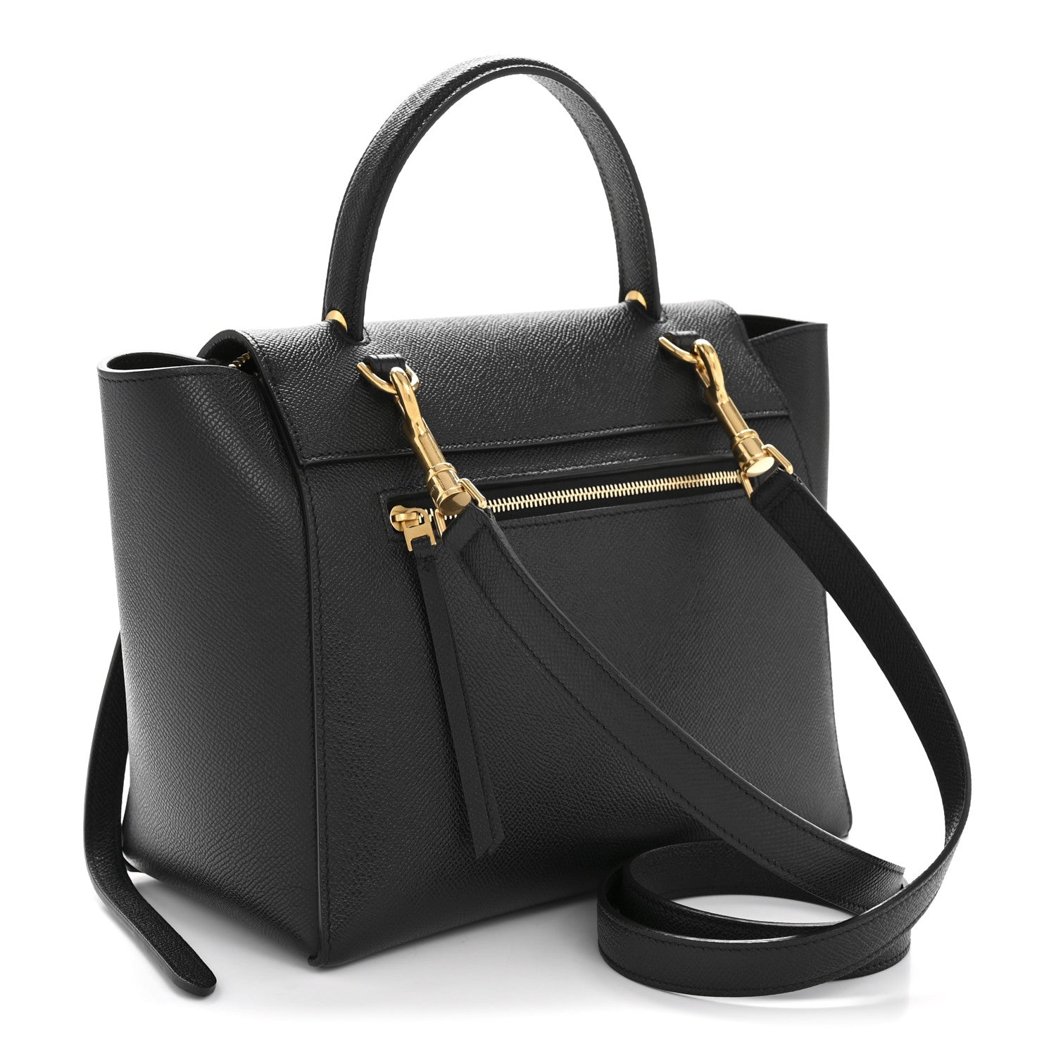 Celine Grained Calfskin Micro Belt Bag Black 3 of 12