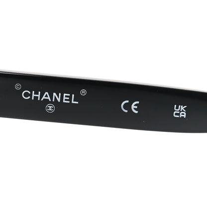Chanel Acetate Shield 71540 Sunglasses Black 5 of 6