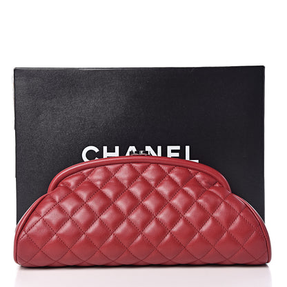 Chanel Lambskin Quilted Timeless Clutch Red 12 of 12