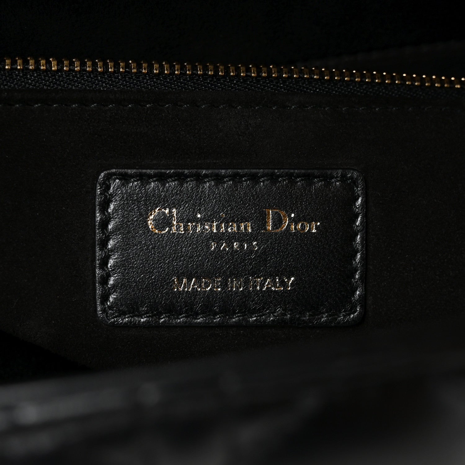 Christian Dior Lambskin Cannage Large Lady Dior Black 6 of 9