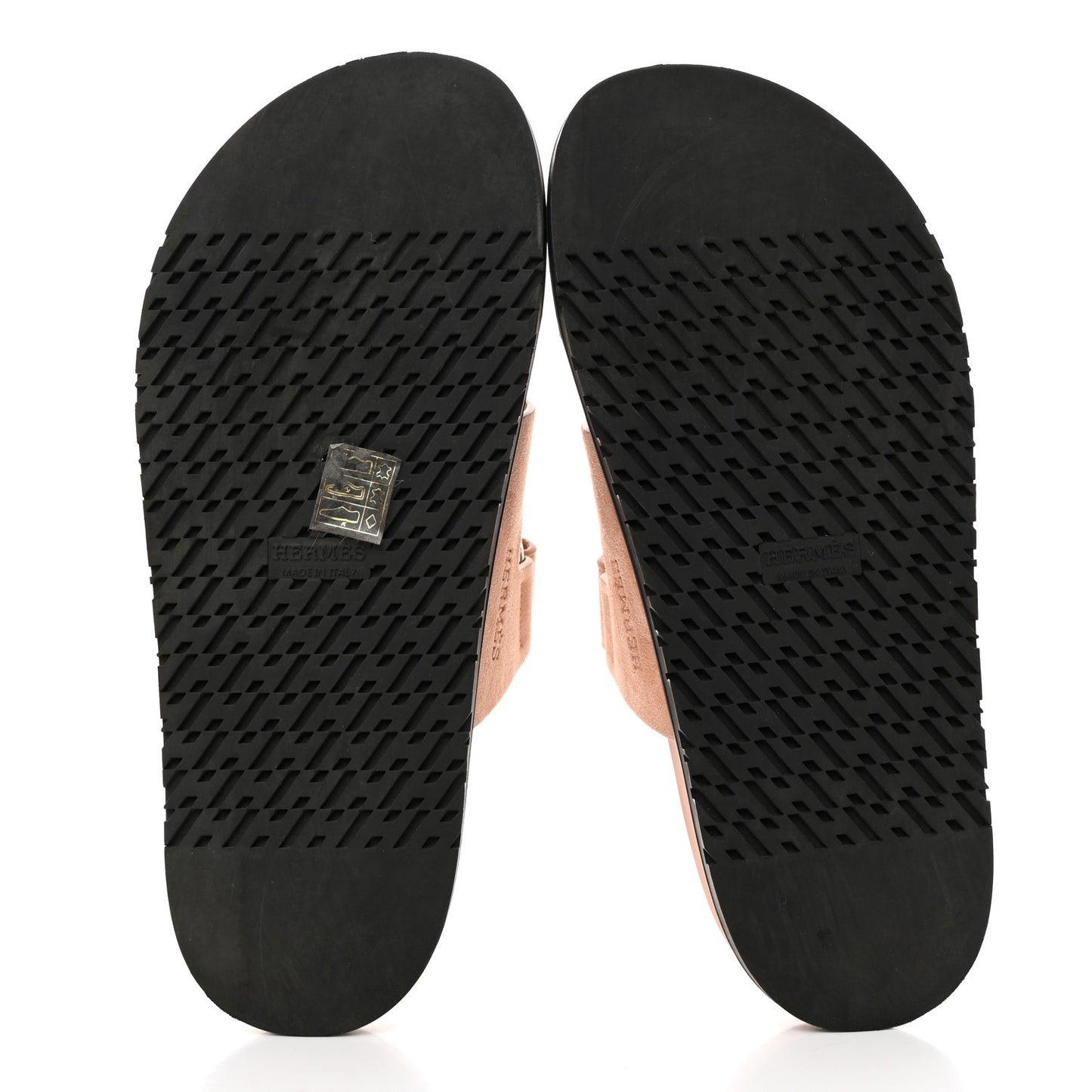 Suede Goatskin Womens Chypre Sandals 39.5 Nude