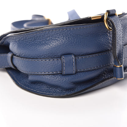 Chloe Calfskin Mini Marcie Round Crossbody Bag Royal Navy 9 of 10