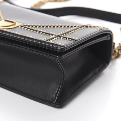 Christian Dior Calfskin Studded Small Diorama Flap Bag Black 8 of 8