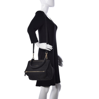 Givenchy Nubuck Crocodile Embossed Small Pandora Black 2 of 9