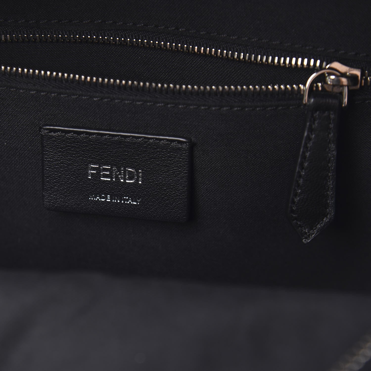 Fendi Shiny Nappa Trapuntata Mini Backpack Black 7 of 9