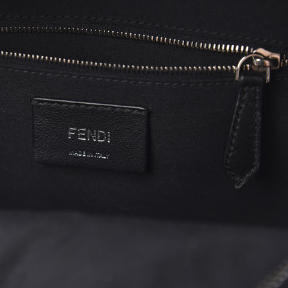 Fendi Shiny Nappa Trapuntata Mini Backpack Black 7 of 9