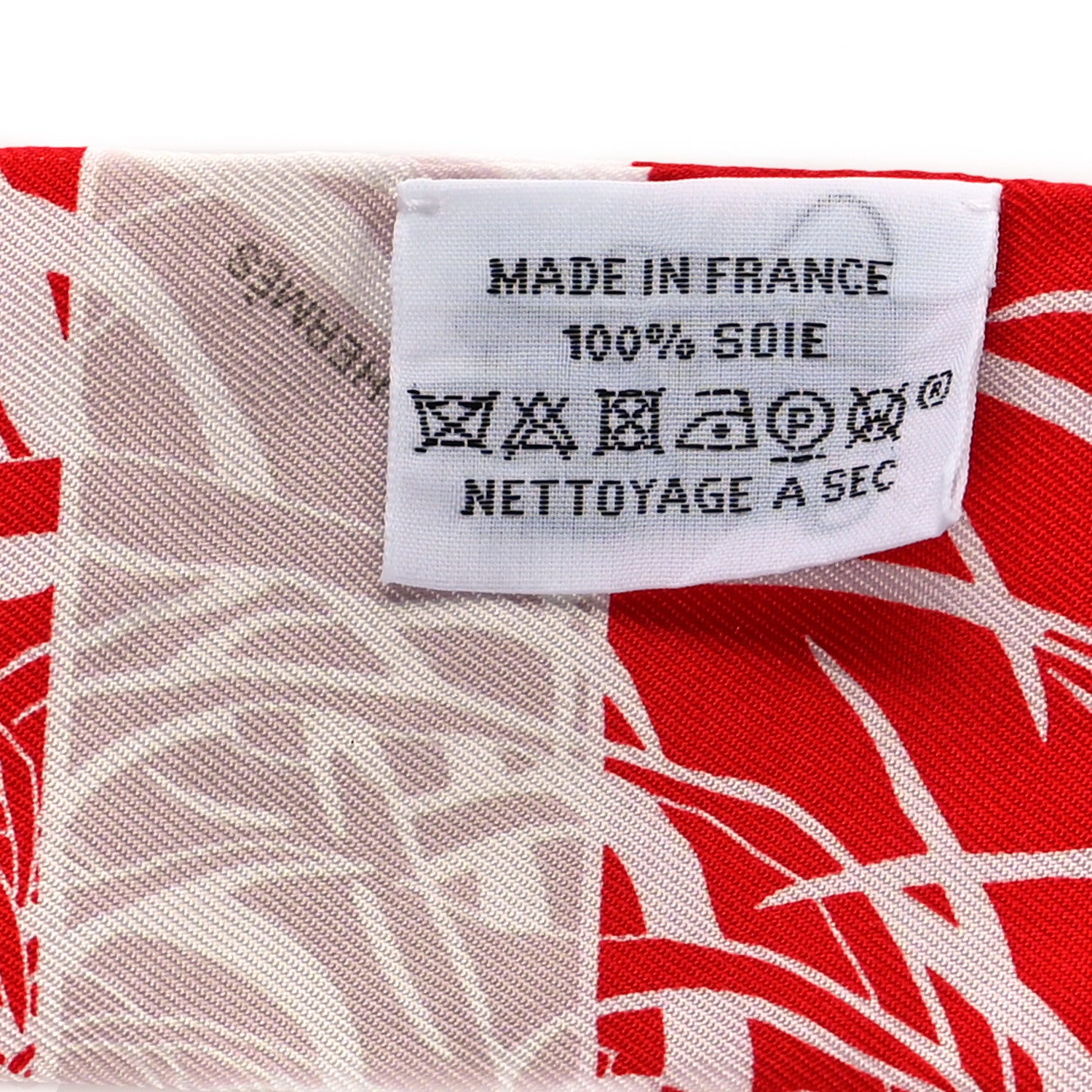 Hermes Silk Jungle Love Rainbow Twilly Rouge Bordeaux White 3 of 3