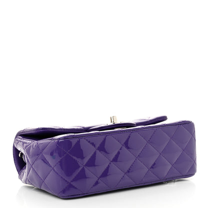 Chanel Patent Quilted Mini Rectangular Flap Purple 4 of 11