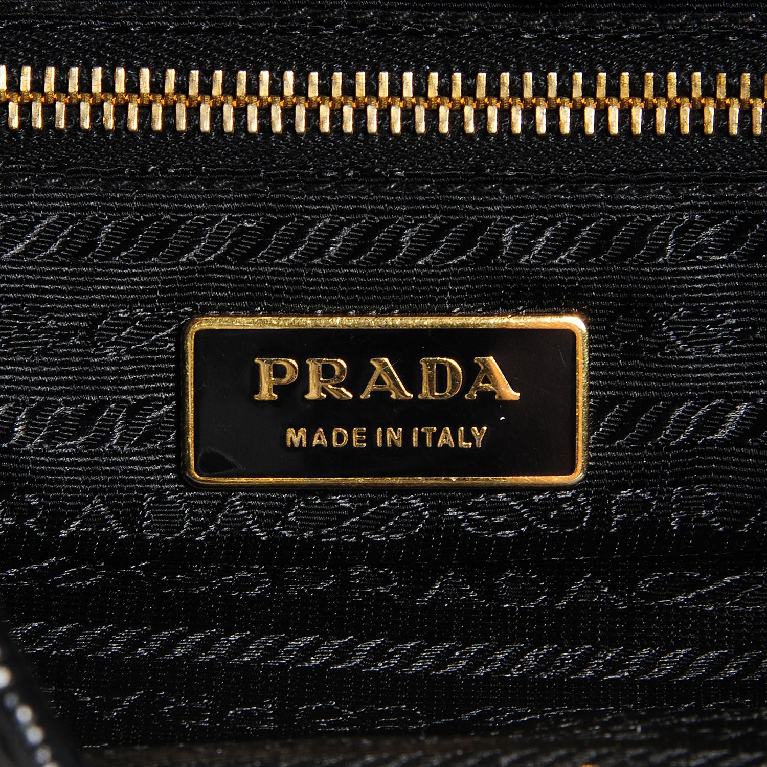 Prada Vitello Daino Pushlock Hobo Black 7 of 8
