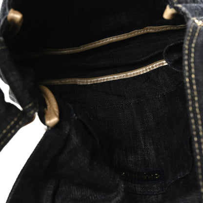 Chanel Denim CC Messenger Bag Blue 5 of 10