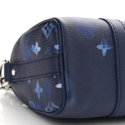Louis Vuitton Monogram Ink Watercolor Keepall XS Blue 8 of 9