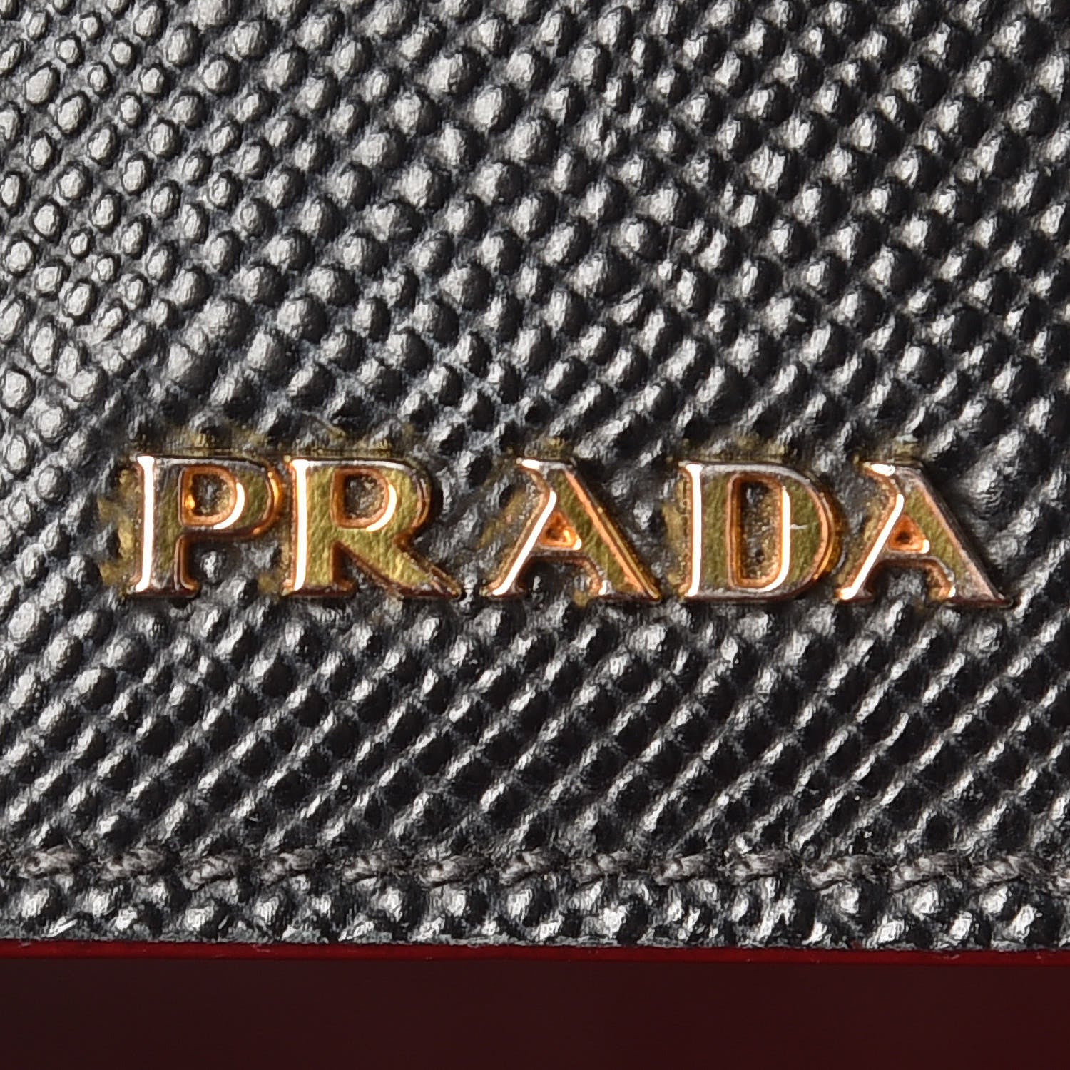 Prada Saffiano Cuir Medium Double Bag Black Fuoco 7 of 21