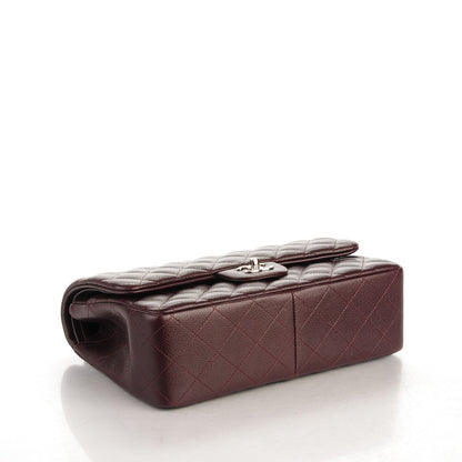 Chanel Caviar Quilted Jumbo Double Flap Burgundy 4 of 7