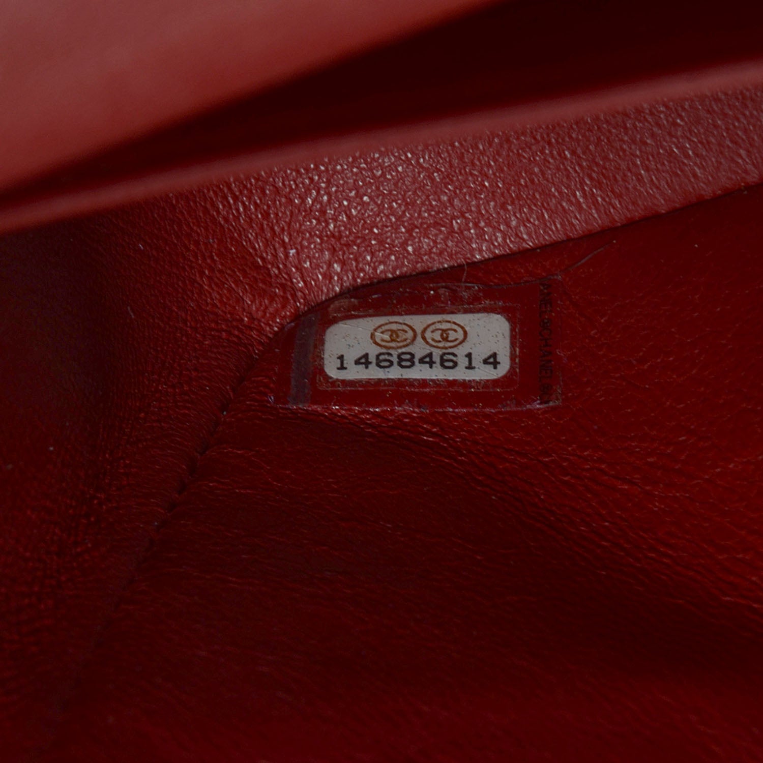 Chanel Caviar Quilted Medium Double Flap Dark Red 9 of 10