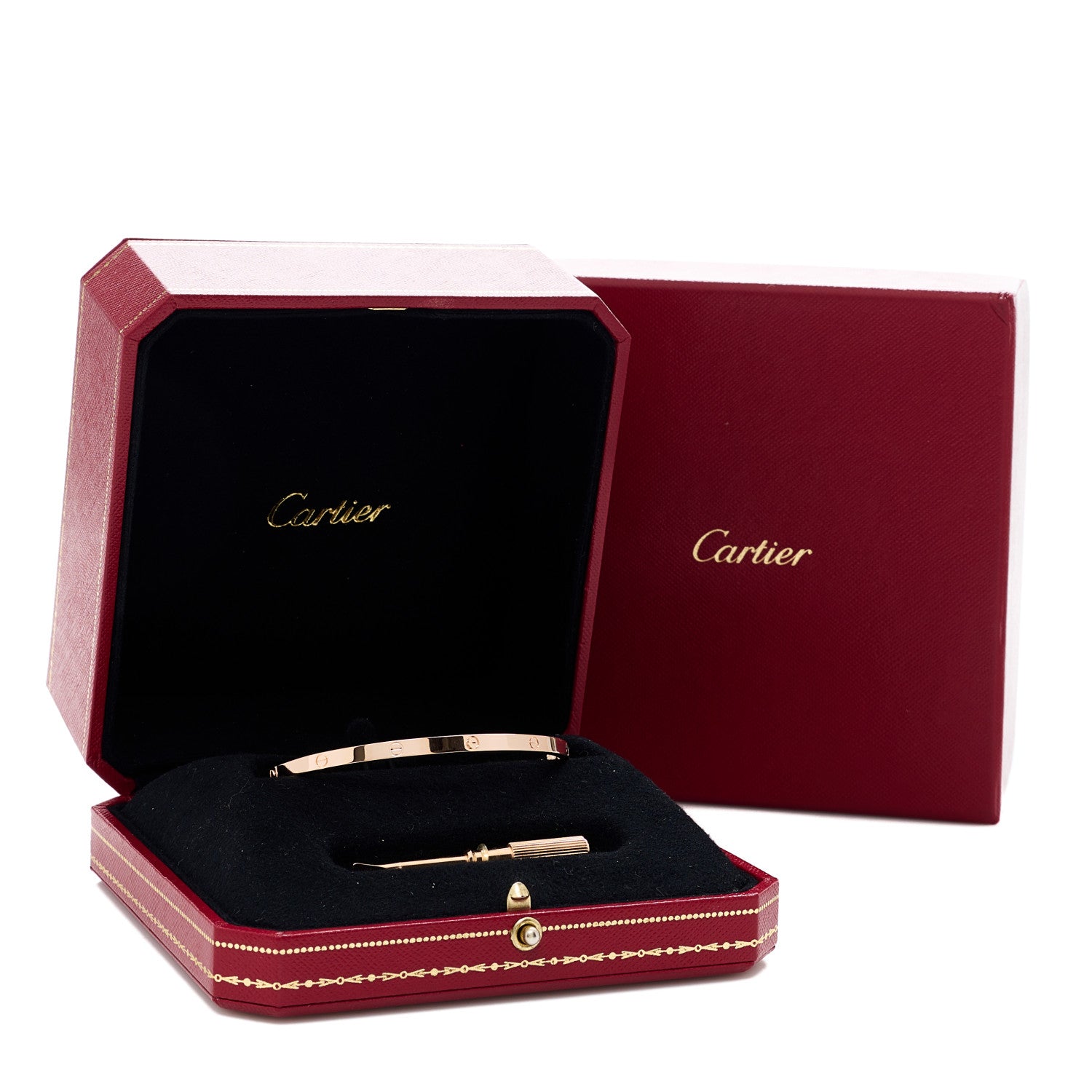 Cartier 18K Pink Gold Small LOVE Bracelet 19 5 of 5