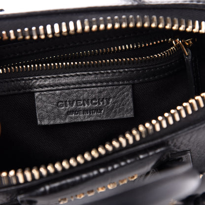 Givenchy Calfskin Crocodile Embossed Antigona Black 6 of 10