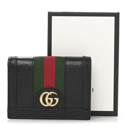 Gucci Calfskin Web Ophidia Card Case Black 9 of 9