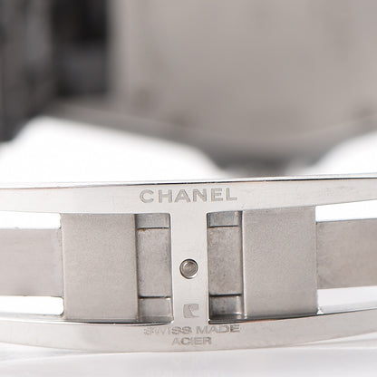 Chanel Stainless Steel Ceramic Diamond Pave Bezel 33mm J12 Quartz Watch Black 7 of 8